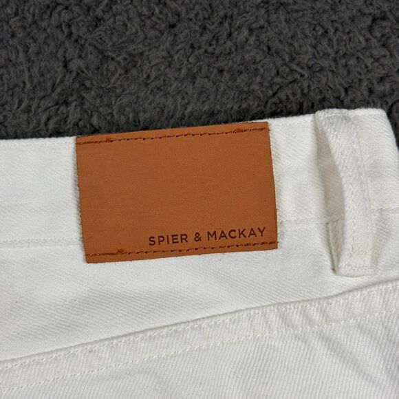 Spier and Mackay Jeans Mens 38 (Fits 36x32) White Contemporary Fit Denim Pants - Picture 10 of 16